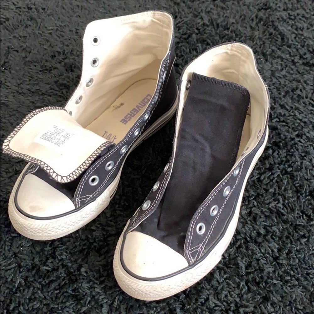 Black high top Converse